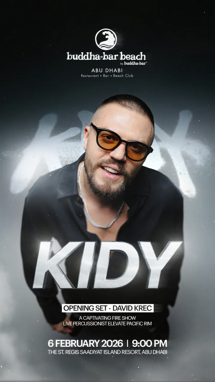 Афиша Kidy, Buddha-Bar Beach Abu Dhabi