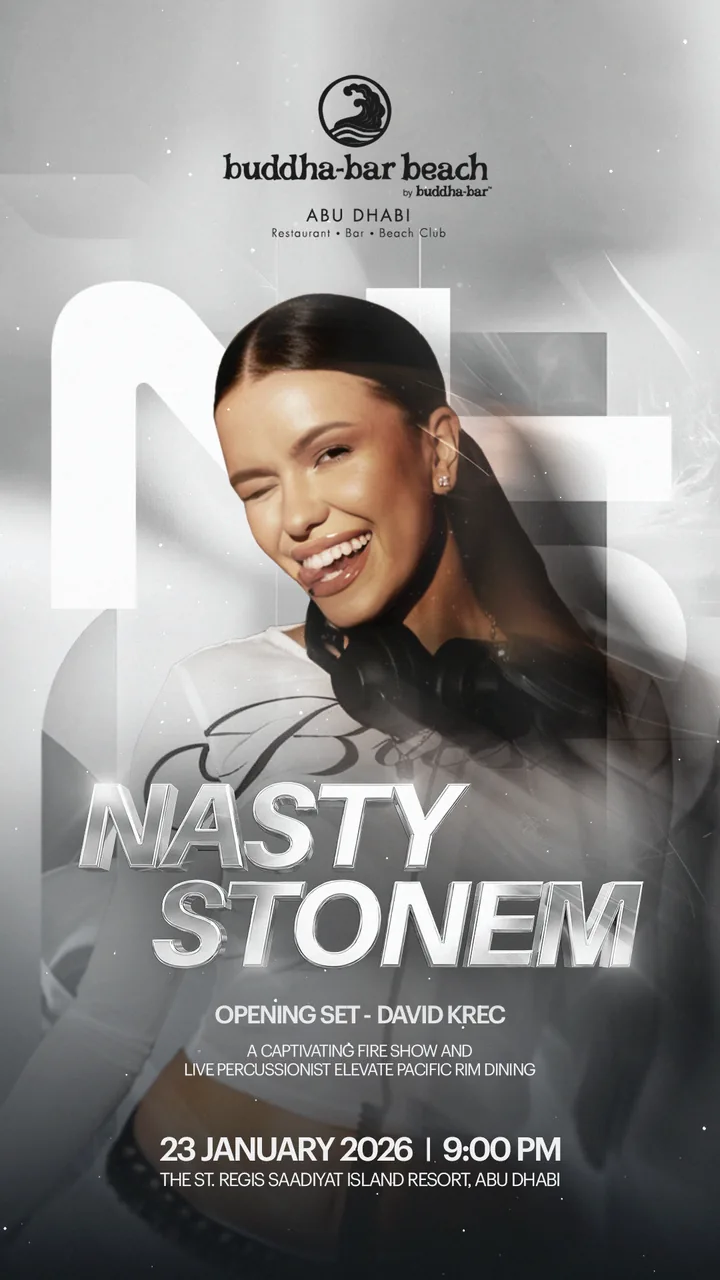 Афиша Nasty Stonem, Buddha-Bar Beach Abu Dhabi